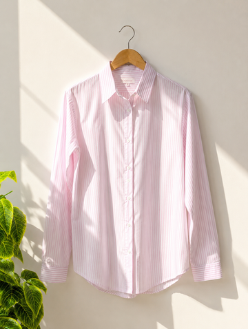 PINK STRIPED SHIRT
