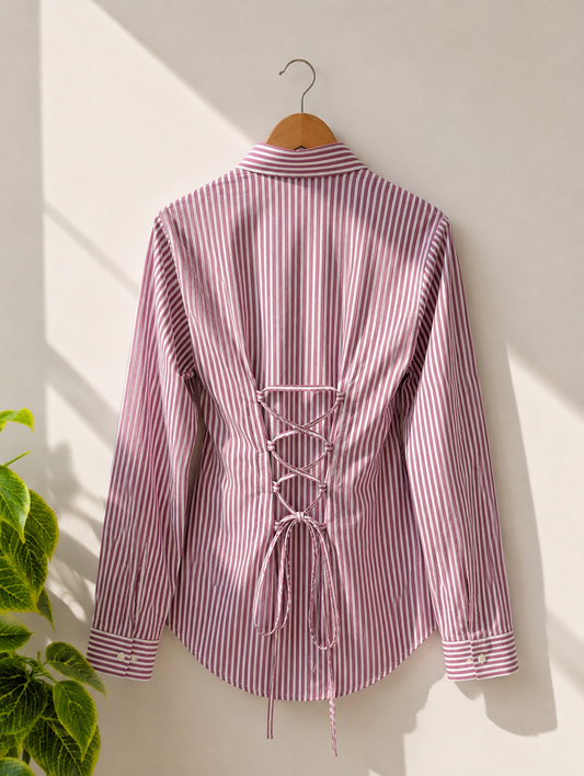 REDISH STRIPED SHIRT