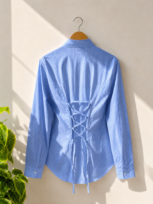 BLUE STRIPED SHIRT