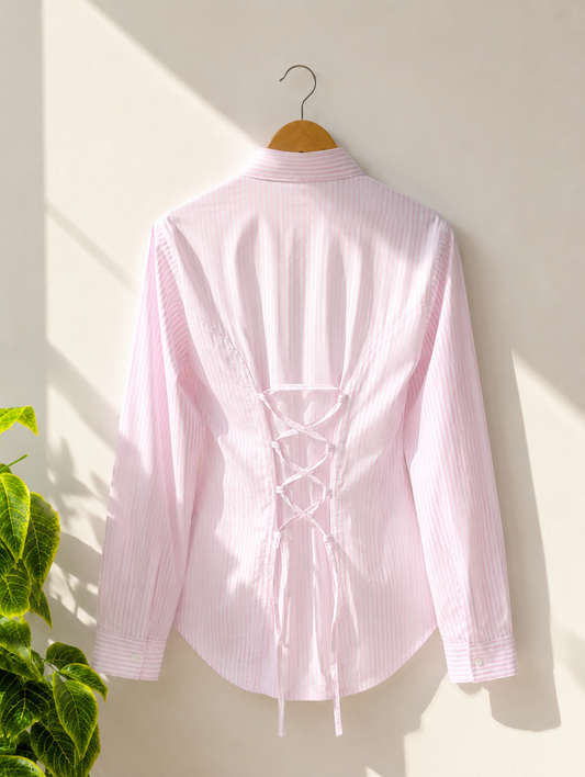 PINK STRIPED SHIRT
