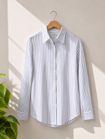 WHITE STRIPED SHIRT