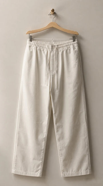 WHITE TAILORED TROUSER